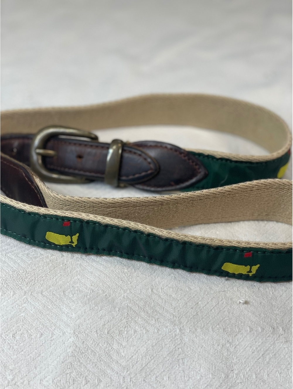 Masters Tournament Golf Belt Leather Augusta National Size 42 golf dad gift